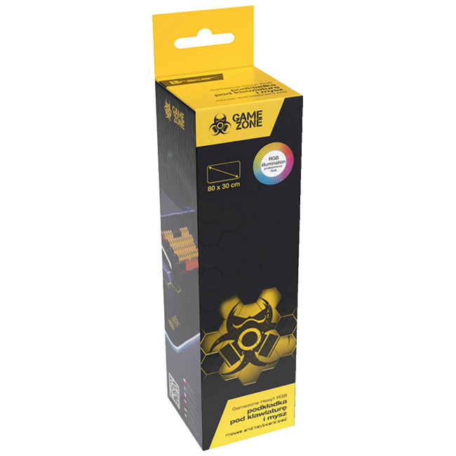 Tracer Podloga za miš, RGB, 80 x 30 cm - GAMEZONE Hexy1 - Image 4