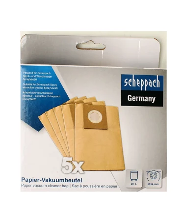 Scheppach papirna filter vrećica za SPRAYVAC 20 (5 kom)