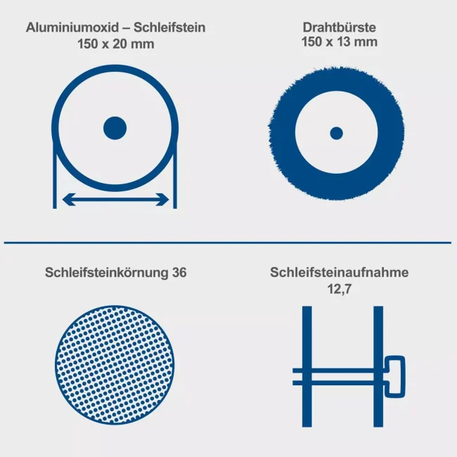 Scheppach stona dvostrana brusilica SM150LB - Image 6