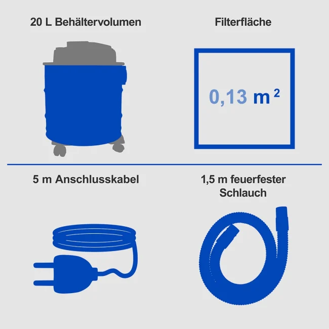 Scheppach usisivač za pepeo AVC20 - Image 3