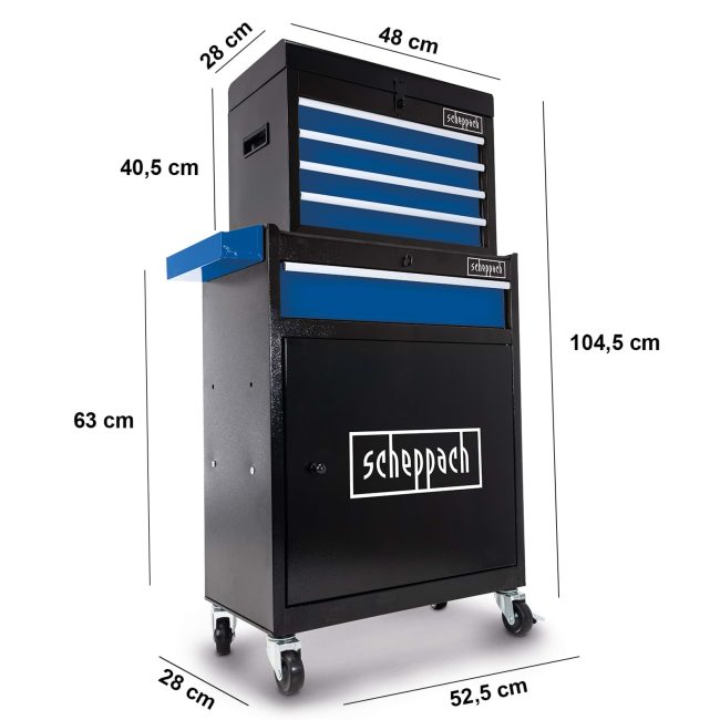Scheppach SET kolica za alat sa 70  komada pribora TW1200 - Image 2