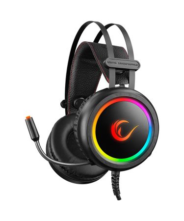Slušalice sa mikrofonom gaming RAMPAGE STORMY black, 7.1 USB surround