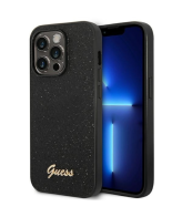 ZAŠTITNA MASKA GUESS GLITTER SCRIPT GUHCP14XHGGSHK ZA IPHONE 14 PRO MAX CRNA