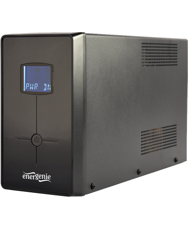 UPS GEMBIRD EG-UPS-035, USB and LCD display, 2000 VA, 1200W, black