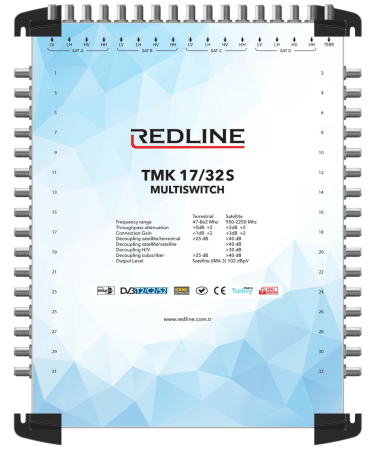 REDLINE Multišalter 4 satelita na 32 utičnica - TMK 17/32S