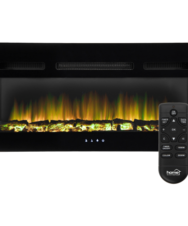 home Kamin, električni, 2000W, daljinski upravljač - FKKI 05