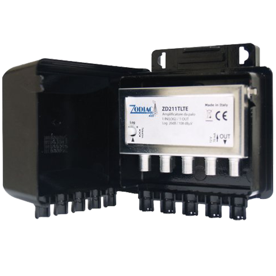ZODIAC Pojačalo antensko, 1 ulaza - 1 izlaz, 108dBmV - ZD 211 TLTE