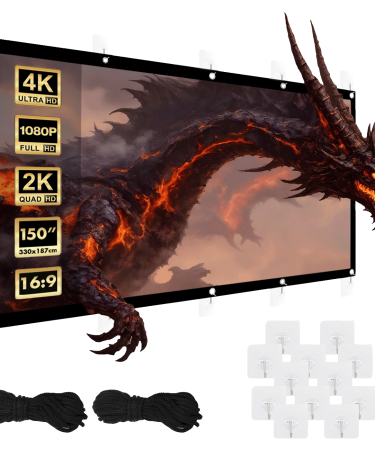 Maclean Platno za projektor, zidno, 330 x 187 cm, 16:9 - MC-167