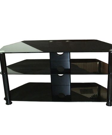 Stalak za TV GNC AVS040-1000, staklo black/black 1000x400x500mm