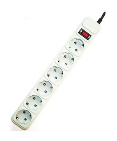 Razvodnik nap.GEMBIRD SPG6-B-6C, 6 utičnica, prekidač, 1,8M, prenaponska zaštita