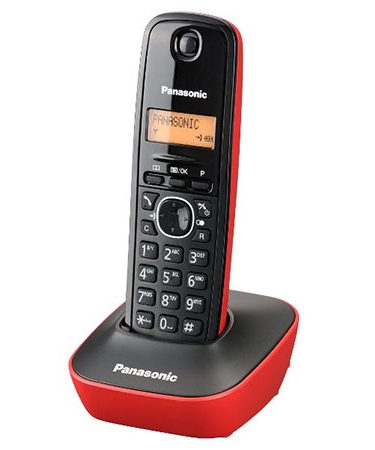 KX-TG1611FXR Panasonic telefon crno/crveni DECT CID