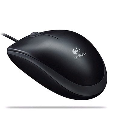 Miš LOGITECH B110, USB, optical, black, 800 dpi, 910-001246, 910-005508
