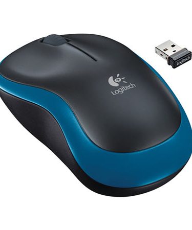 Miš LOGITECH M185, wireless, optical, plavi, 910-002239/002502/002236