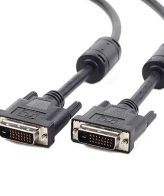 DVI video cable dual link 5m cable, black, GEMBIRD CC-DVI2-BK-15