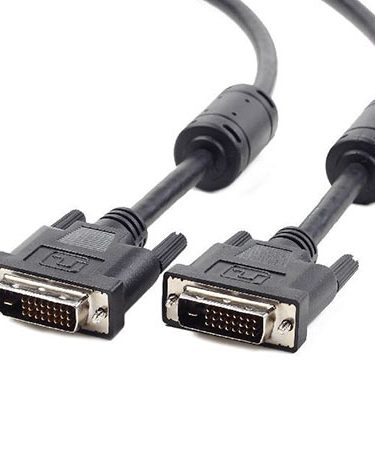 DVI video cable dual link 5m cable, black, GEMBIRD CC-DVI2-BK-15