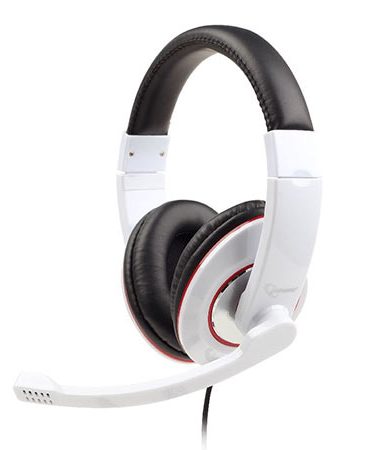 Slušalice sa mikrofonom GEMBIRD MHS-001-GW glossy white