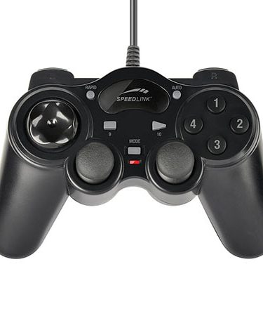Game Pad SPEEDLINK THUNDERSTRIKE USB, black for PC, black, SL-6515-BK