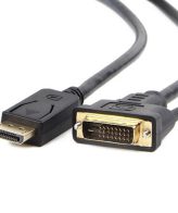 DisplayPort kabal/adapter GEMBIRD, DisplayPort to DVI, 1,8m, CC-DPM-DVIM-6