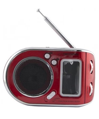 Digitalni radio + alarm + sat ESPERANZA PARROT RED, LCD Display, na baterije, ERB101R