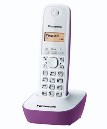 KX-TG1611FXF Panasonic telefon ljubičasto/bijelo DECT CID