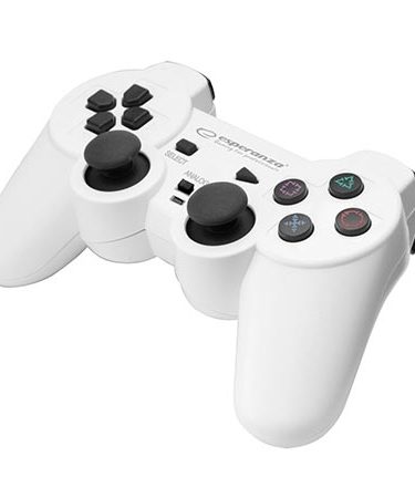 Game Pad ESPERANZA CORSAIR, vibration, PS2/PS3/PC, USB, black/white, EGG106W