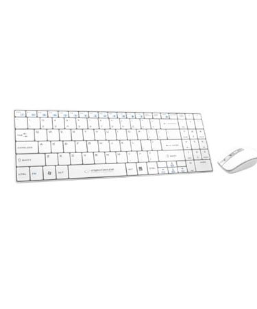 Tastatura i miš wireless ULTRASLIM ESPERANZA LIBERTY, white, USA layout, EK122W