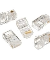 UTP konektor 100 komada GEMBIRD RJ45, cat.5 8P8C, 30u gold plated, LC-8P8C-001/100