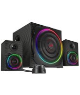 Zvučnici 2.1  SPEEDLINK GRAVITY CARBON RGB 2.1 Subwoofer System, black, SL-830100-BK
