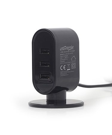 DC USB power station punač 3.1 A, Izlazi: 3xUSB, 3.1 A, GEMBIRD, EG-U3C3A-01-MX