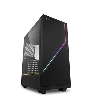 Kućište SHARKOON gaming, FLOW, RGB, ATX, 1x120mm fan, Tempered Glass