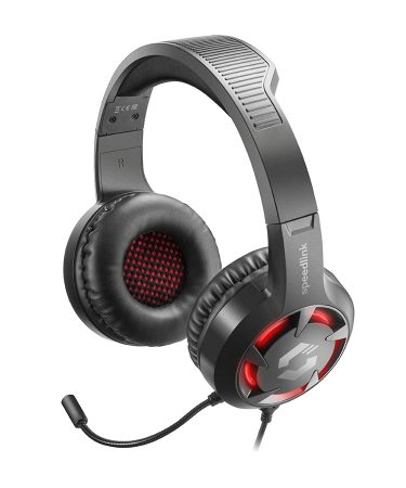 Slušalice sa mikrofonom SPEEDLINK CASAD Gaming Headset, black SL-860008-BK