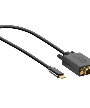 USB adapter kabl Type-C  to VGA, SPEEDLINK USB-C to VGA cable, 1,8m HQ, SL-180029-BK