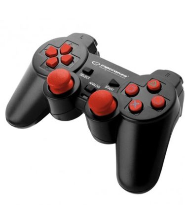 Game Pad ESPERANZA CORSAIR, vibration, PS2/PS3/PC, USB, black/red, EGG106R