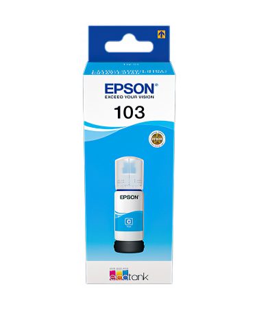Tinta EPSON EcoTank 103 Cyan za modele Epson L1110/L3110/L3111/L3150/L3151/L3156