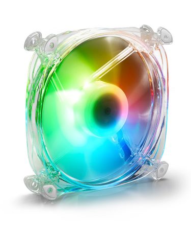 Ventilator SHARKOON gaming, SHARK Disc PWM RGB fan, 120mm
