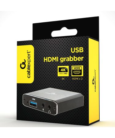USB HDMI Videograbber GEMBIRD, video capture, software free, UHG-4K2-01