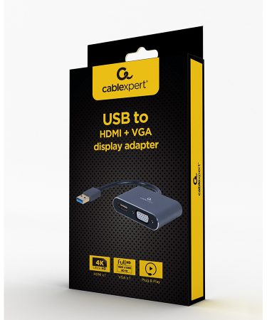 USB 3.0  to HDMI + VGA adapter GEMBIRD A-USB3-HDMIVGA-01