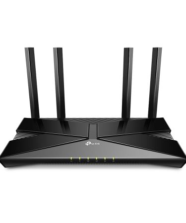 ROUTER TP-Link ARCHER AX53 AX3000 Dual-Band Wi-Fi 6 RouterSPEED: 574 Mbps at 2.4 GHz + 2402 Mbps at 5 GHz SPEC: 4× Antennas, 1× Gigabit WAN Port + 4×