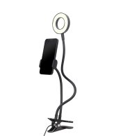 LED Ring GEMBIRD, Selfie ring light with phone holder, LED-RING4-PH-01