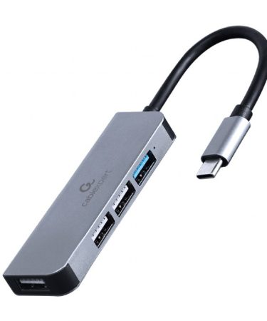USB HUB GEMBIRD 4-port USB type-C hub 1 x USB 3.1 + 3 x USB 2.0, UHB-CM-U3P1U2P3-01