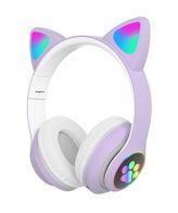Slušalice za djecu CAT EAR Kids STN-28, bluetooth, ljubičaste