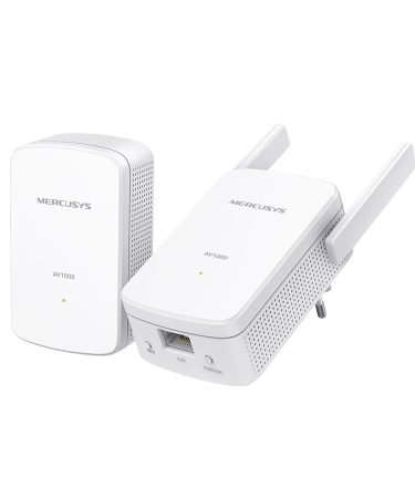 Mercusys MP510 KIT AV1000 Gigabit Powerline N300 Wi-Fi KIT (1× MP510 + 1× MP500) 300 Mbps na 2,4 GHz, 1000 Mbps Powerline, Broadcom CPU, 1× Gigabitni