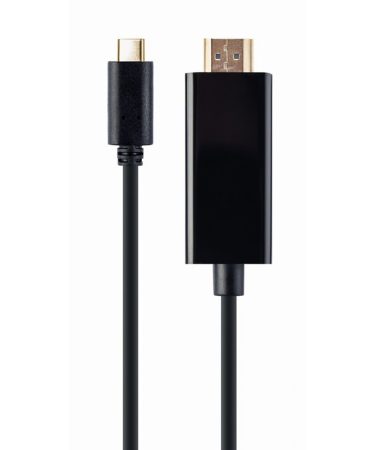USB kabl adapter Type-C male to HDMI-male 4K 30Hz, 2 m, black, GEMBIRD, A-CM-HDMIM-01