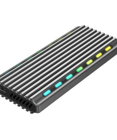 Kućište za externi M.2 SSD GEMBIRD USB 3.1 enclosure for M.2 NVMe drives, backlighted, aluminum, EE2280-U3C-03