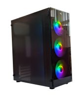 KUĆIŠTE GNC EZ COOL GAMING ND-570 BEZ NAPAJANJA, prozirna stranica, 3x120mm RGB ventilator