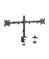 NOSAČ ZA DVA MONITORA GEMBIRD MA-D2-01, montaža na stol, (rotate, tilt, swivel), 17”-32”, up to 9 kg