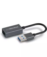 USB to LAN Ethernet gigabit adapter converter USB A 3.0 plug/RJ45, ESPERANZA, 10/100/1000 ENA101