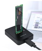 Postolje za M.2 SATA & NVME SSD drive docking station, black GEMBIRD, Type-C, DD-U3M2