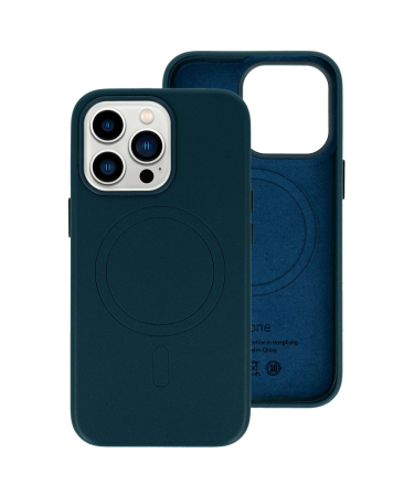 MAGSAFE KOŽNA FUTROLA ZA IPHONE 13 PRO NAVY