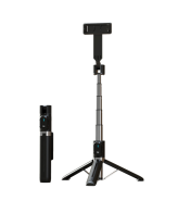 SELFIE ŠTAP - S ODVOJIVIM BLUETOOTH DALJINSKIM UPRAVLJAČEM I STATIVOM - P90 CRNI
